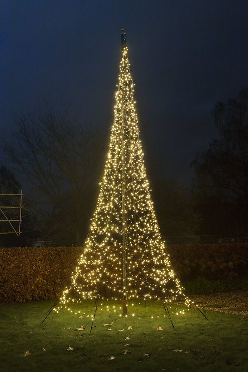 Fairybell LED Baum Fahnenmast 2000 LED warmweiß 6m außen - Pic 1