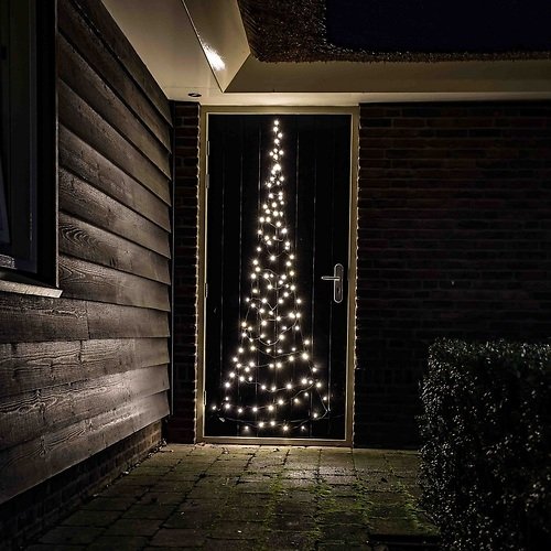 Fairybell LED Weihnachtsbaum Türhänger Special Edition 120 LED warmweiß 2,1m außen
