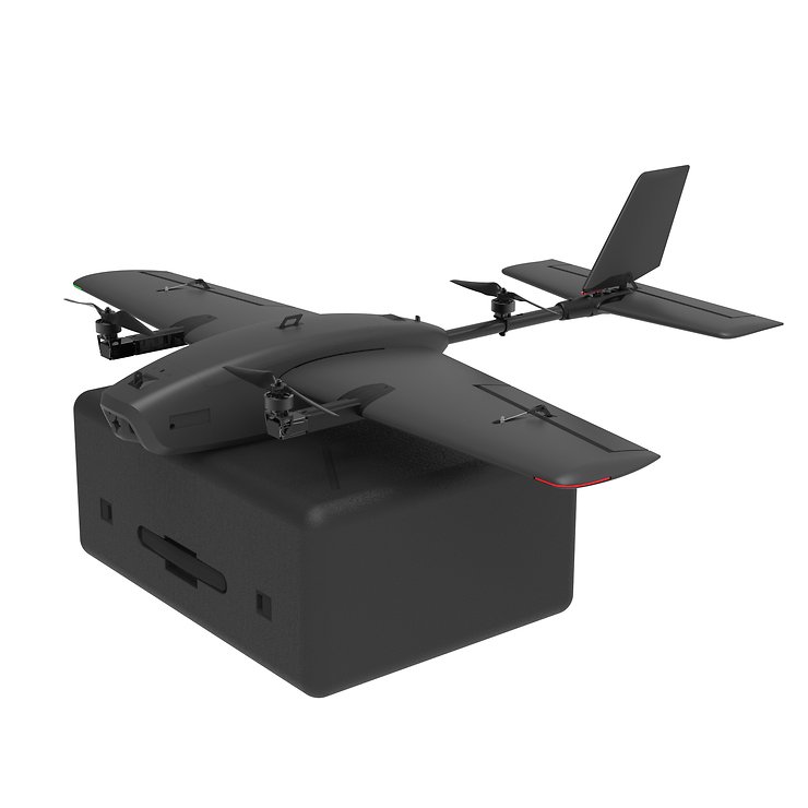 HEEWING T2 Cruza VTOL FPV planeador avión PNP negro - Thumbnail 3