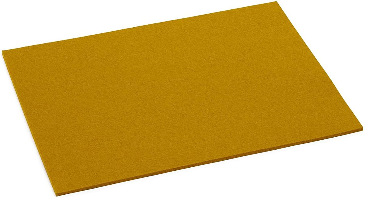 Hey-Sign Placemat Felt 3 mm rectangular 45 x 35 cm mustard 1 piece - Pic 1