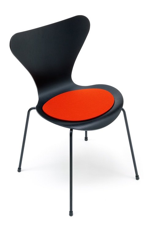 Hey-Sign Sitzauflage Jacobsen Serie 7 Filz Antirutsch taupe - Thumbnail 2