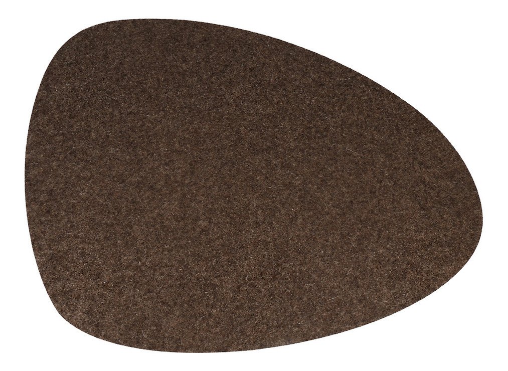 Hey-Sign placemat felt 5 mm oval 44 x 38 cm pepper - Pic 1