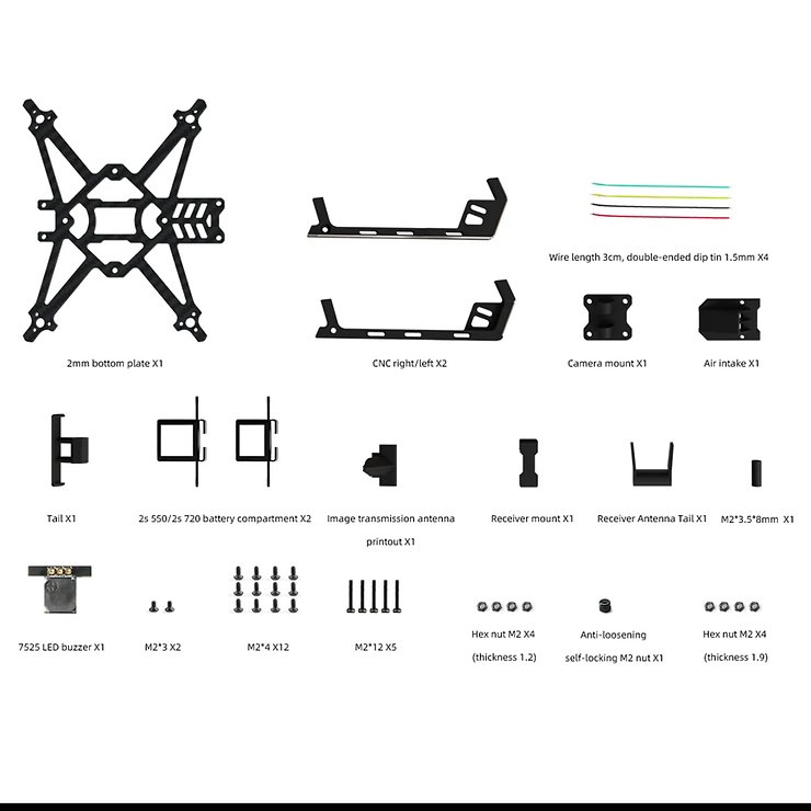 HGLRC Draknight 2 pouces Cadre - Thumbnail 4