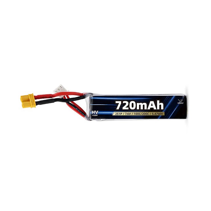 HGLRC LiPo Akku 2S 720mAh 7.6V 100C A30 - Pic 1