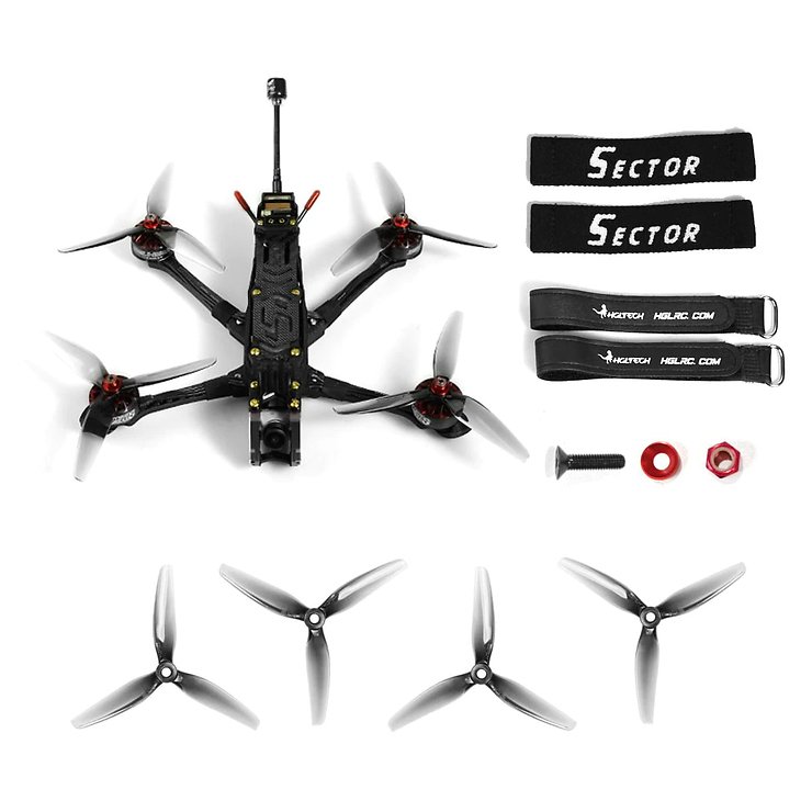 HGLRC FPV Sector X5 Freestyle Racing Drone Analog 4S PNP - Thumbnail 3