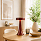 HomeBound by KY LED Akku Tischleuchte Nova batteriebetrieben 25 cm bordeaux