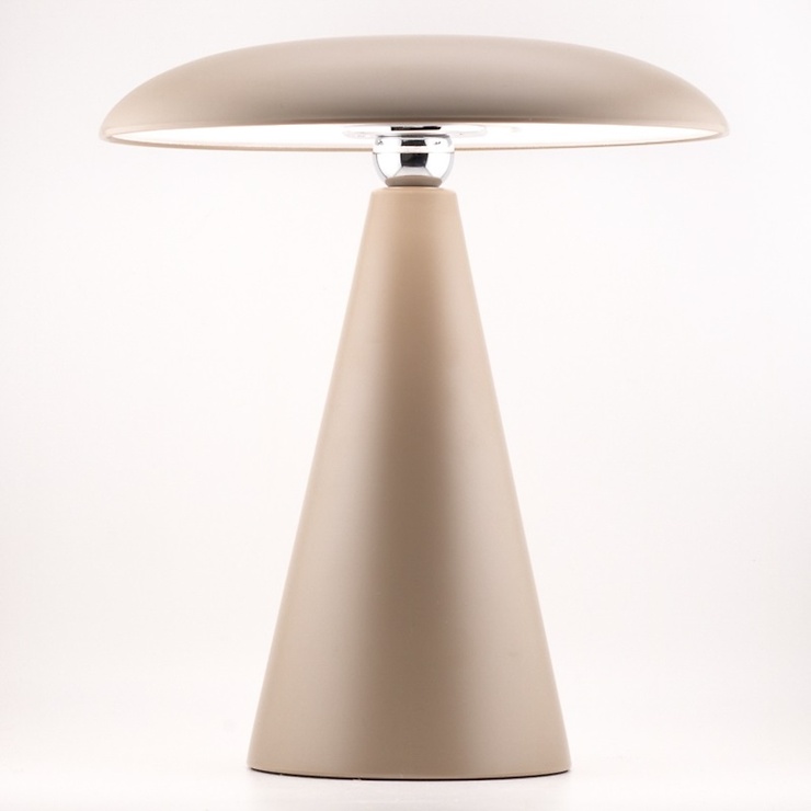 HomeBound by KY LED Επιτραπέζιος φωτισμός με μπαταρία Mush, 26 cm, χρώμα ταούπε - Thumbnail 3