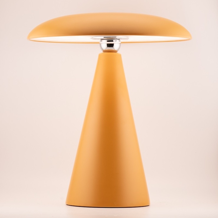HomeBound by KY LED Επιτραπέζιο φωτιστικό με μπαταρία Mush, 26 cm, χρώμα όχρα - Thumbnail 2