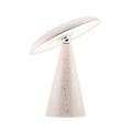 HomeBound by KY LED-bordlampe med batteri, Mush, batteridrevet, 26 cm, hvid med prikmønster - Thumbnail 1