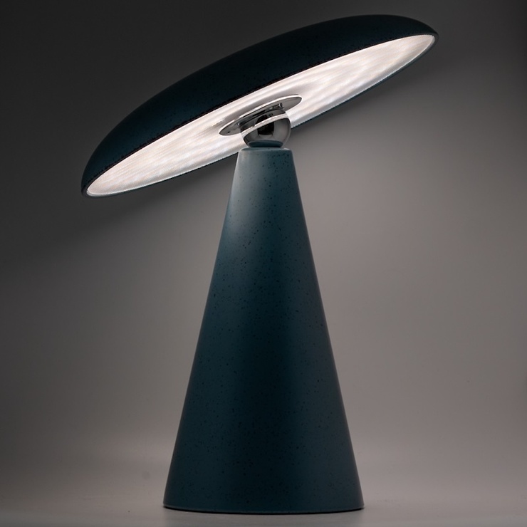 HomeBound by KY LED batteridriven bordslampa Mush, 26 cm, blå - Thumbnail 2