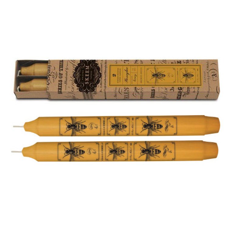 Skeem Kerzen handgefertigt 2er-Set Bee - Thumbnail 2