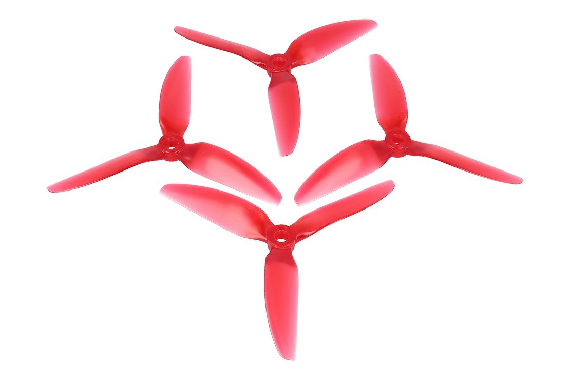 HQ Durable Prop 5048 3 Blatt V1S hell rot  2CW+2CCW Polycarbonat Propeller - Thumbnail 1