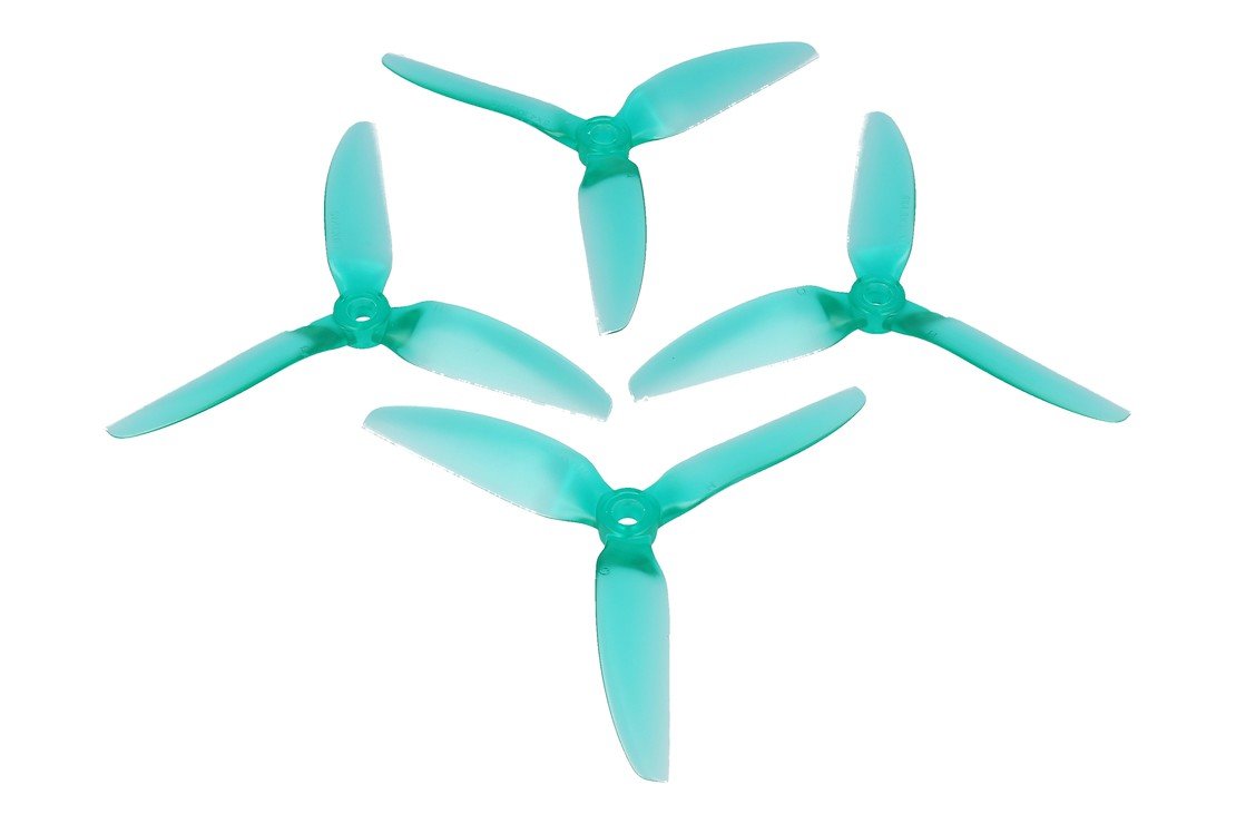 HQ Durable Prop 5048 3 Blatt V1S hell türkis  2CW+2CCW Polycarbonat Propeller - Thumbnail 1