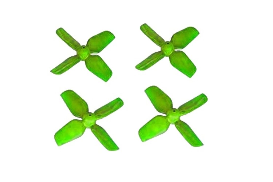 HQProp 1213 31mm 4 Blades Tiny Quad Propeller 1mm hole 2xCW 2xCCW Green - Pic 1