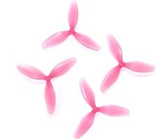 HQProp 2-4X1X3PI-1MM-PC Elica a 3 pale da 2,4 pollici Rosa (2CW+2CCW) 