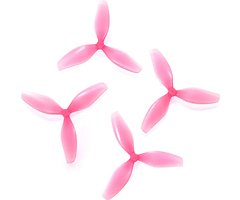 HQProp 2-4X1X3PI-1MM-PC 2,4 pouces Hélice à 3 pales rose (2CW+2CCW) 