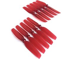 HQProp 65mm Micro 2 blade propeller 10 pieces 1.5mm Red