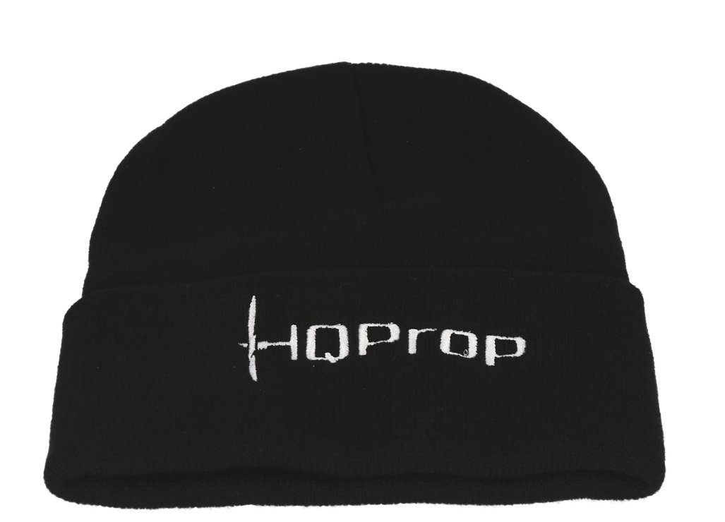 HQ Prop Beanie Knit Hat Negro - Pic 1