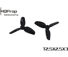 HQ Prop 2525 trefoil 2.5X2.5X3 Black 2 inch