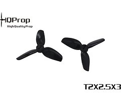 HQ Prop 2025 triple blade 2X2.5X3 black 2 inch