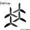 HQ Durable Prop 3050 triple blade T3X5X3 Black 4 pieces FPV propeller 3 inch