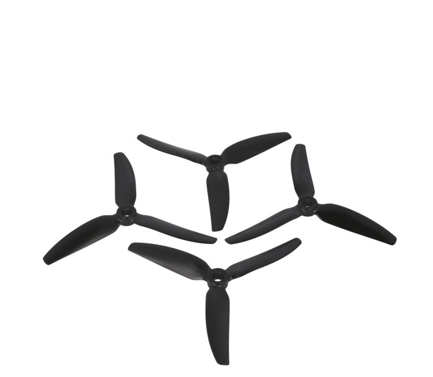 HQ Prop 5040 Triple pale V1S Black 2CW+2CCW FPV Propeller 5 inch - Thumbnail 1