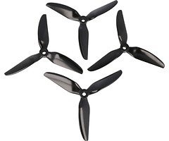 HQ Durable Prop 5050 triple blade 5X5X3V1S Black 4 pieces PC FPV propeller 5 inch