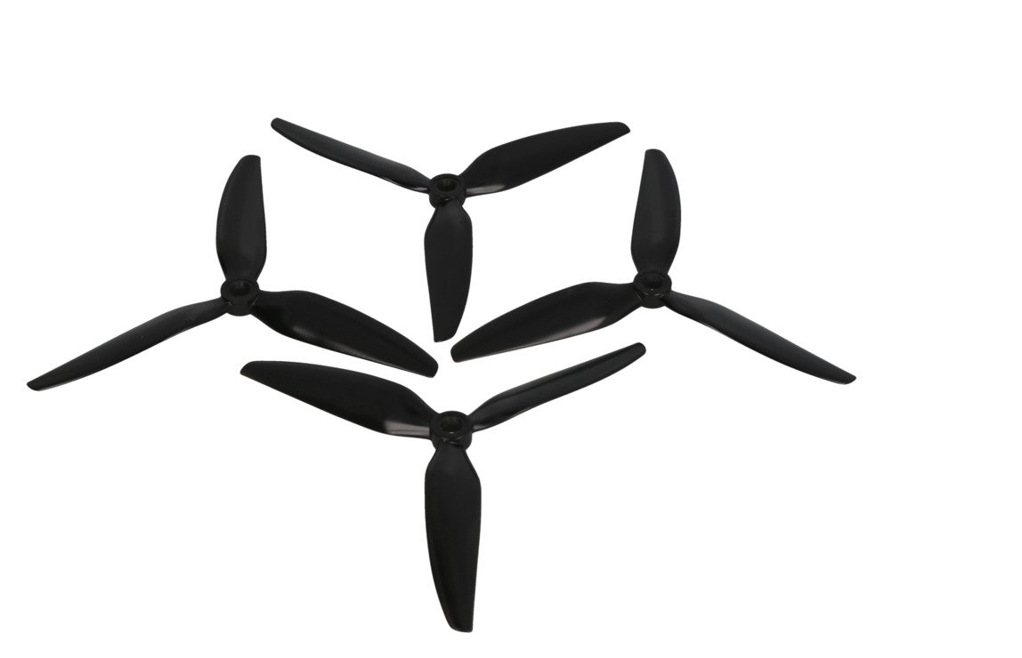 HQ Prop 6040 Trefoil V1S Black 2CW + 2CCW Fiber Optic FPV Propeller - Thumbnail 1