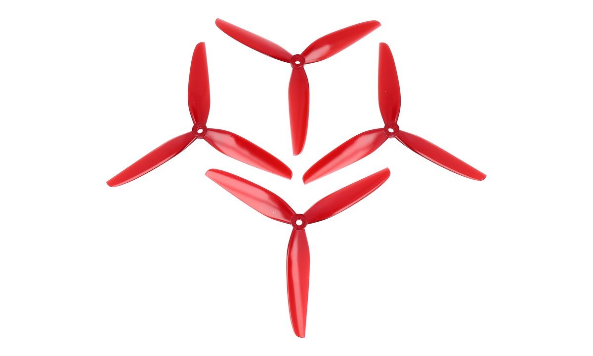 HQ Durable Prop 7035 Trefoil 7X3.5X3V1S Red 4 Pieces PC FPV Propeller - Pic 1