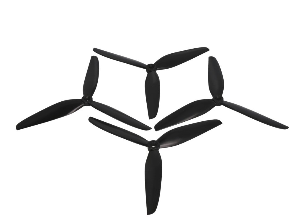 HQ Prop 7035 Dreiblatt V1S Schwarz 2CW+2CCW FPV Propeller 7 Zoll - Thumbnail 1