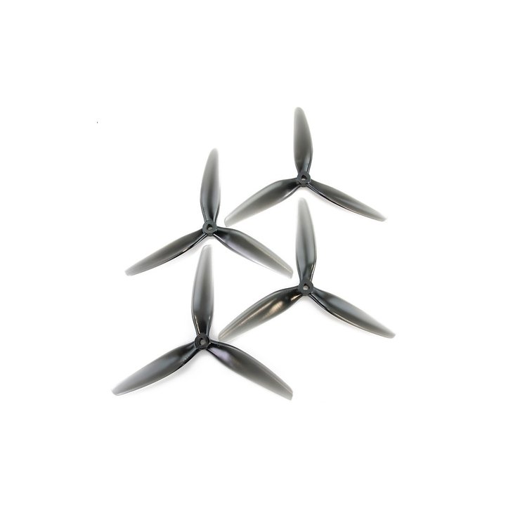 HQProp 7X4X3 3 Blatt Propeller POPO 4 Stück Poly Carbonate Hellgrau 7 Zoll - Pic 1