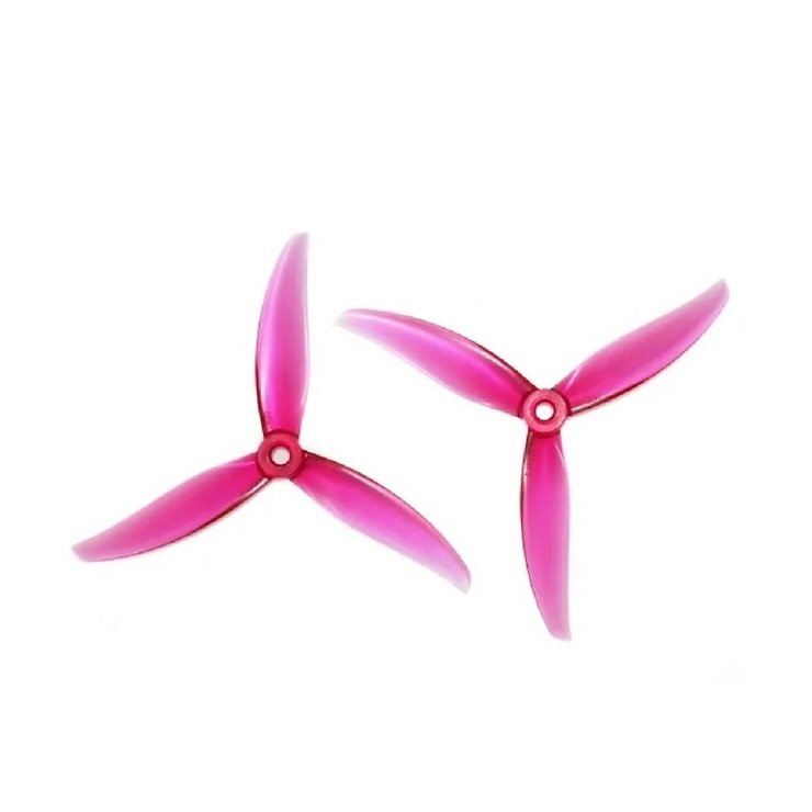 HQ FlowerPig Poly Carbonate 5.1 inch 3-blade propeller Pink (2CW+2CCW) - Pic 1