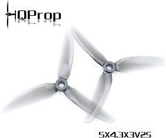 HQ Freestyle Dreiblatt Propeller 5X4.3X3V2S Grau 4 Stück PC 5 Zoll