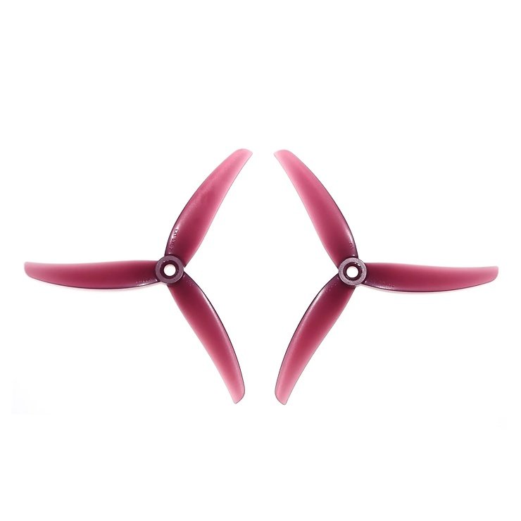 HQProp Juicy Prop J33 Poly Carbonate 4,9 pouces 3 pales hélice Jelly Red (2CW+2CCW)  - Pic 1