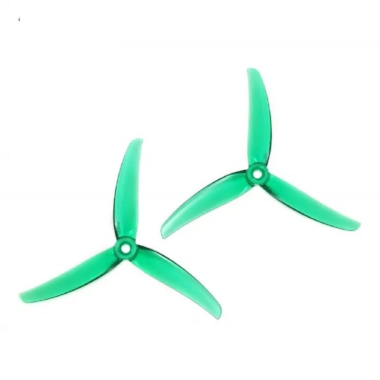 HQProp Juicy Prop J33 Poly Carbonate 4.9 inch 3-blade propeller green (2CW+2CCW)  - Pic 1