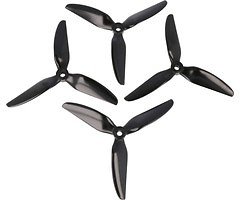HQ Durable Prop 5048 Triple Blade New 5X4.8X3V1S Black 4 pieces PC FPV Propeller 5 inch