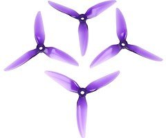 HQ Durable Prop 5048 Triple Blade New 5X4.8X3V1S Purple 4 pieces PC FPV Propeller 5 inch