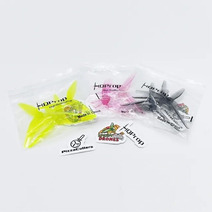 HQProp PizzaCutters 5037 5 Zoll 3-Blatt Propeller Pink (2CW+2CCW)  - Thumbnail 4