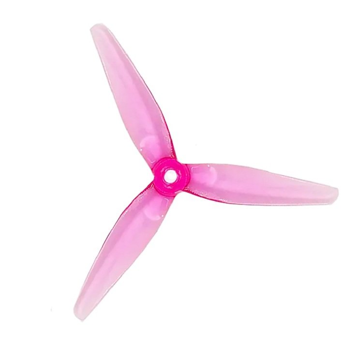 HQProp PizzaCutters 5037 Hélice 5 pouces 3 pales rose (2CW+2CCW)  - Thumbnail 1
