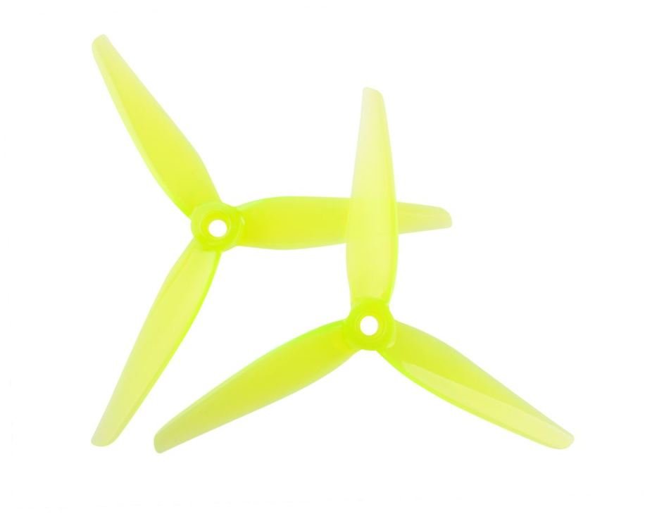 HQProp 5130 R30 5 inch 3-blade propeller Light Yellow (2CW+2CCW) - Pic 1