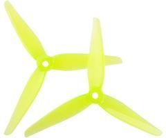 HQProp 5130 R30 5 inch 3-blade propeller Light Yellow (2CW+2CCW)