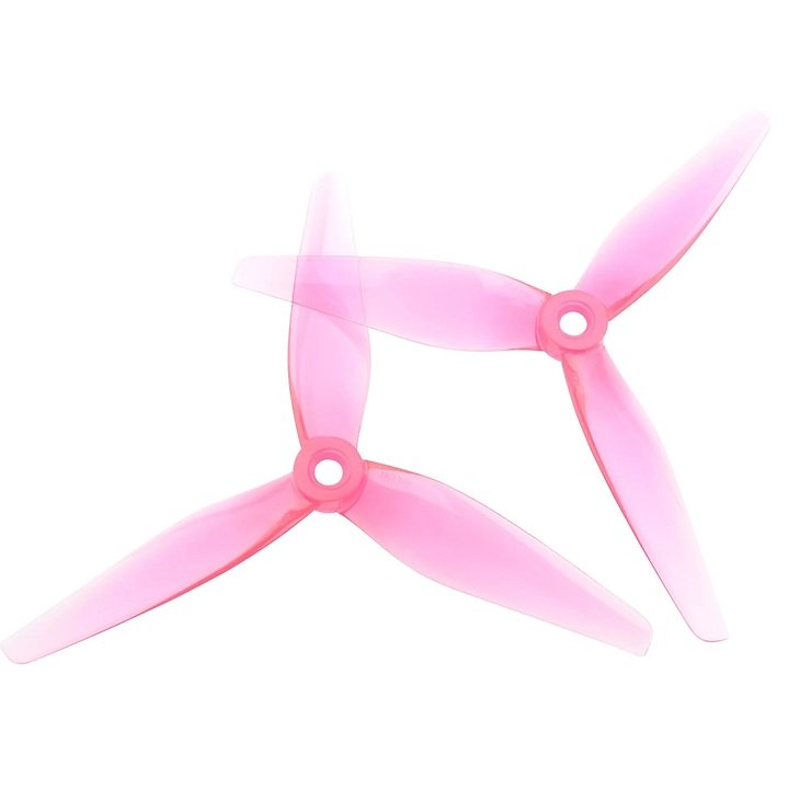 HQProp 5130 R30 5 inch 3-blade propeller pink (2CW+2CCW) - Pic 1