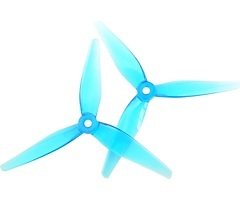 HQProp R35V2 5 inch 3-blade propeller blue (2CW+2CCW)