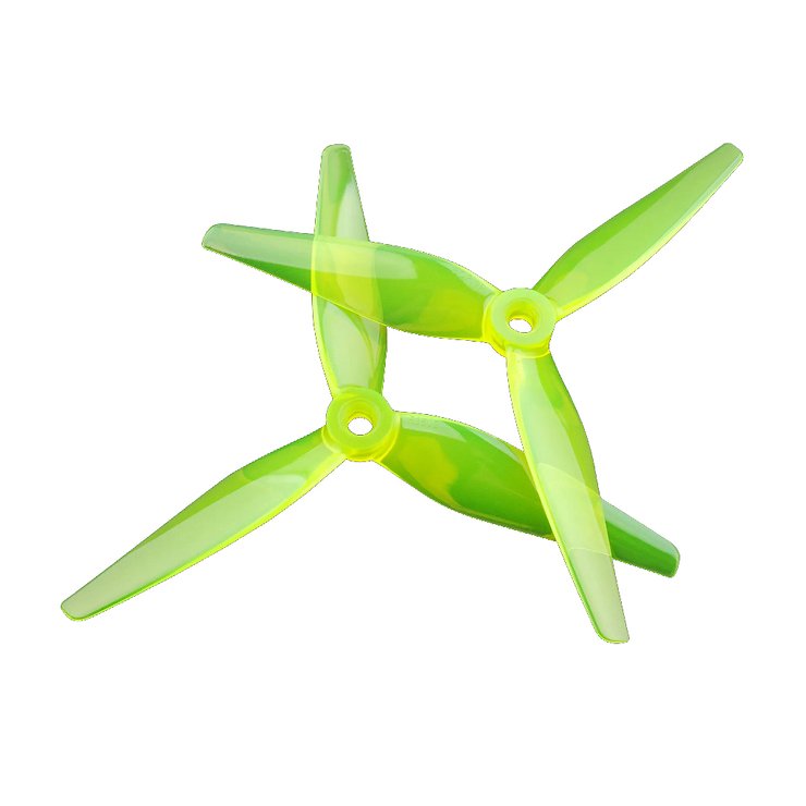 HQProp R35V2 5 inch 3-blade propeller yellow (2CW+2CCW) - Pic 1