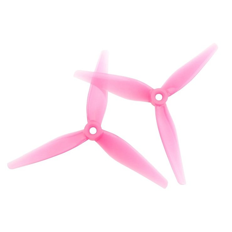 HQProp R35V2 5 inch 3-blade propeller pink (2CW+2CCW) - Pic 1