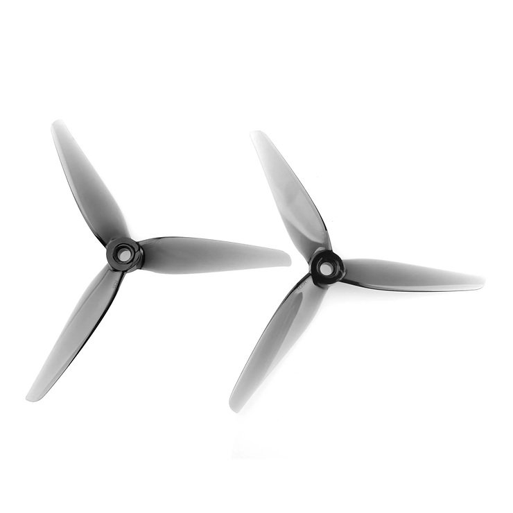 HQProp R37 5137 5 Zoll 3-Blatt Propeller Grau (2CW+2CCW) - Thumbnail 1