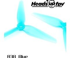 HQ Propeller Heads up fpv R38 3 lame blu 4 pezzi PC 5 pollici