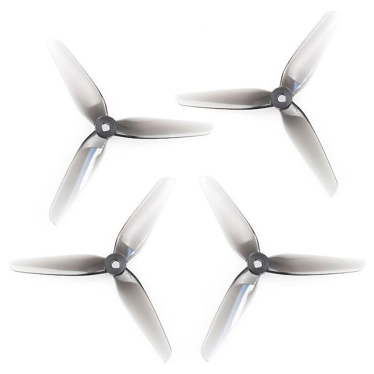 HQProp 5.1X4.2X3 3 Blatt Propeller POPO 4 Stück Poly Carbonate Hellgrau 5 Zoll - Thumbnail 1