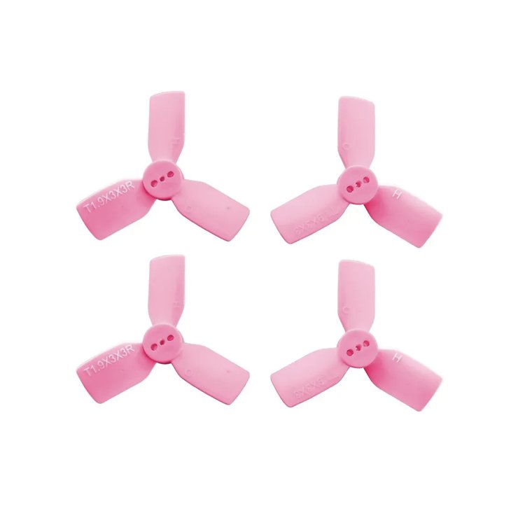 HQProp 1930 3 palas Hélice duradera 3 agujeros 2xCW 2xCCW rosa brillante - Thumbnail 1