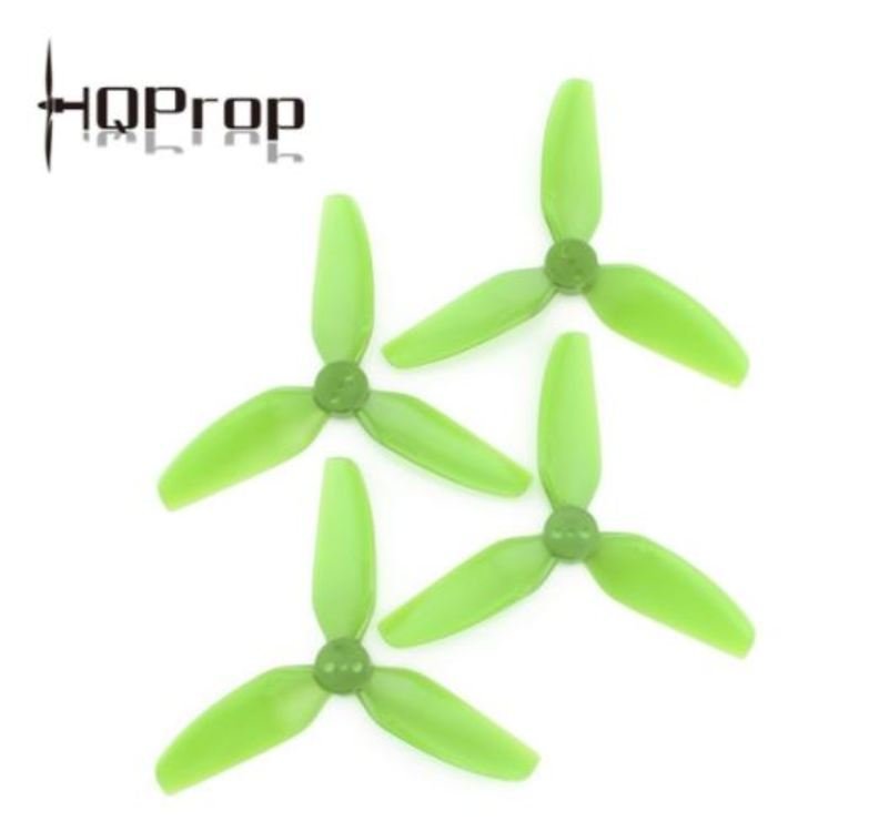 HQProp 2025 3 Blade Tiny Quad Propeller 3 Hole 2xCW 2xCCW Light Green - Pic 1
